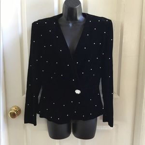 1980s Patra Velvet Jacket Size 9/10